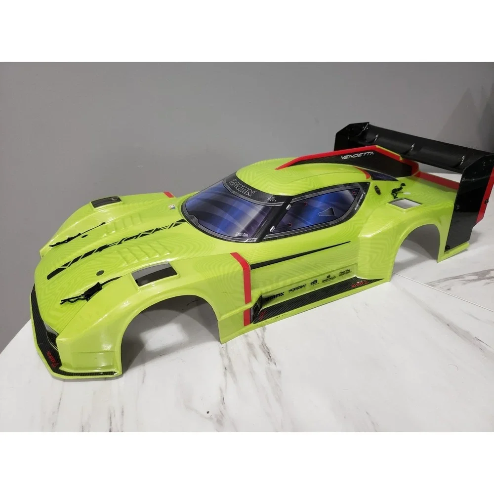 Arrma Vendetta 4x4 All Road 3s BLX Painted Decaled Body Green REPLACEMENT SHELL